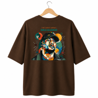 Music Collaborated T-shirt (Brown) Music Collaborated T-shirt (Brown)