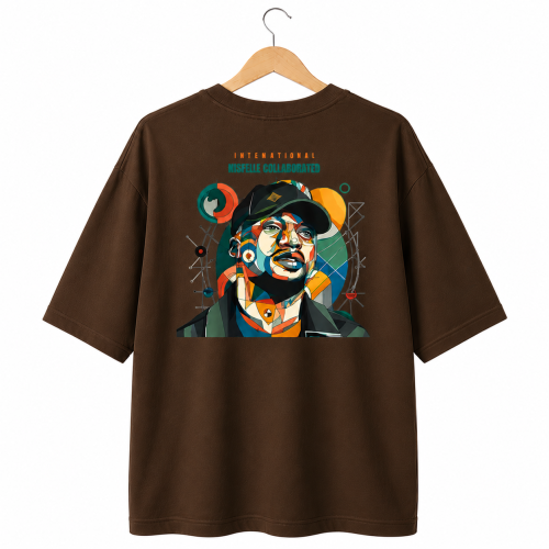 Music Collaborated T-shirt (Brown) Music Collaborated T-shirt (Brown)