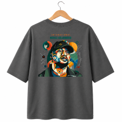 Music Collaborated T-shirt (Grey) Music Collaborated T-shirt (Grey)