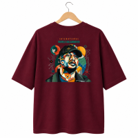 Music Collaborated T-shirt (Maroon) Music Collaborated T-shirt (Maroon)