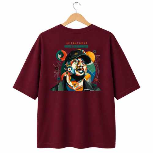 Music Collaborated T-shirt (Maroon)