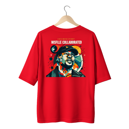 Music Collaborated T-shirt (Red)